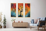 3 Piece Tree Wall Art Painting Set artwork preview