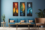 3 Panel Circle Art Painting artwork preview
