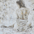 Modern Abstract Nude Woman Painting 