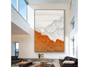 Orange Modern Abstract Painting