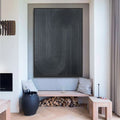 Black Modern Abstract Painting