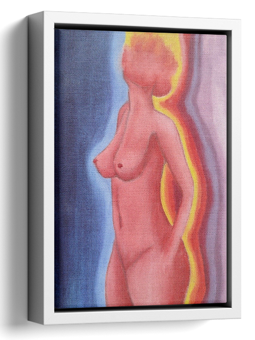 Rainbow Nude Oil Painting 
