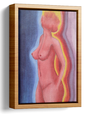 Rainbow Nude Oil Painting 