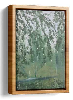 Rain in Forest Oil Painting 