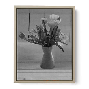 Black And White Flower Vase  Painting 
