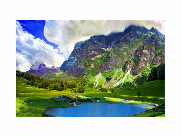 Mountain Lake Painting