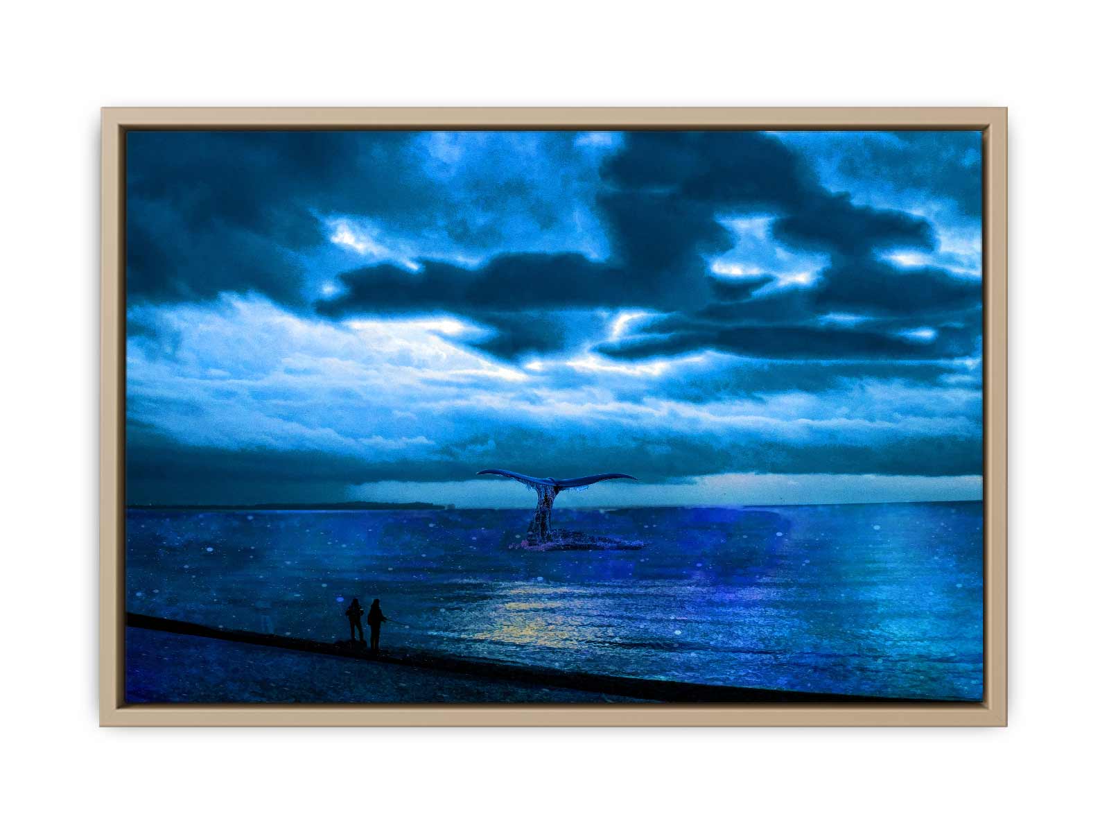Dolphin  Nightsky Painting 