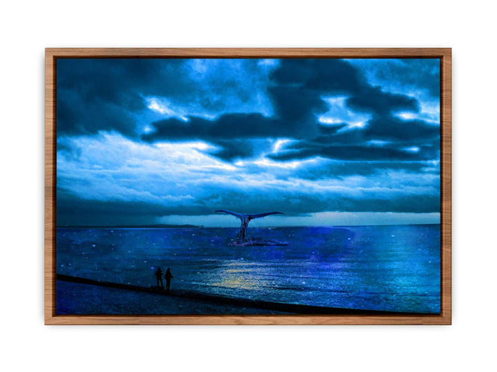 Dolphin  Nightsky Painting 