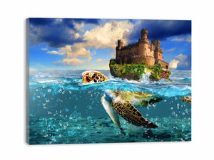 Turtle and Castle Painting 