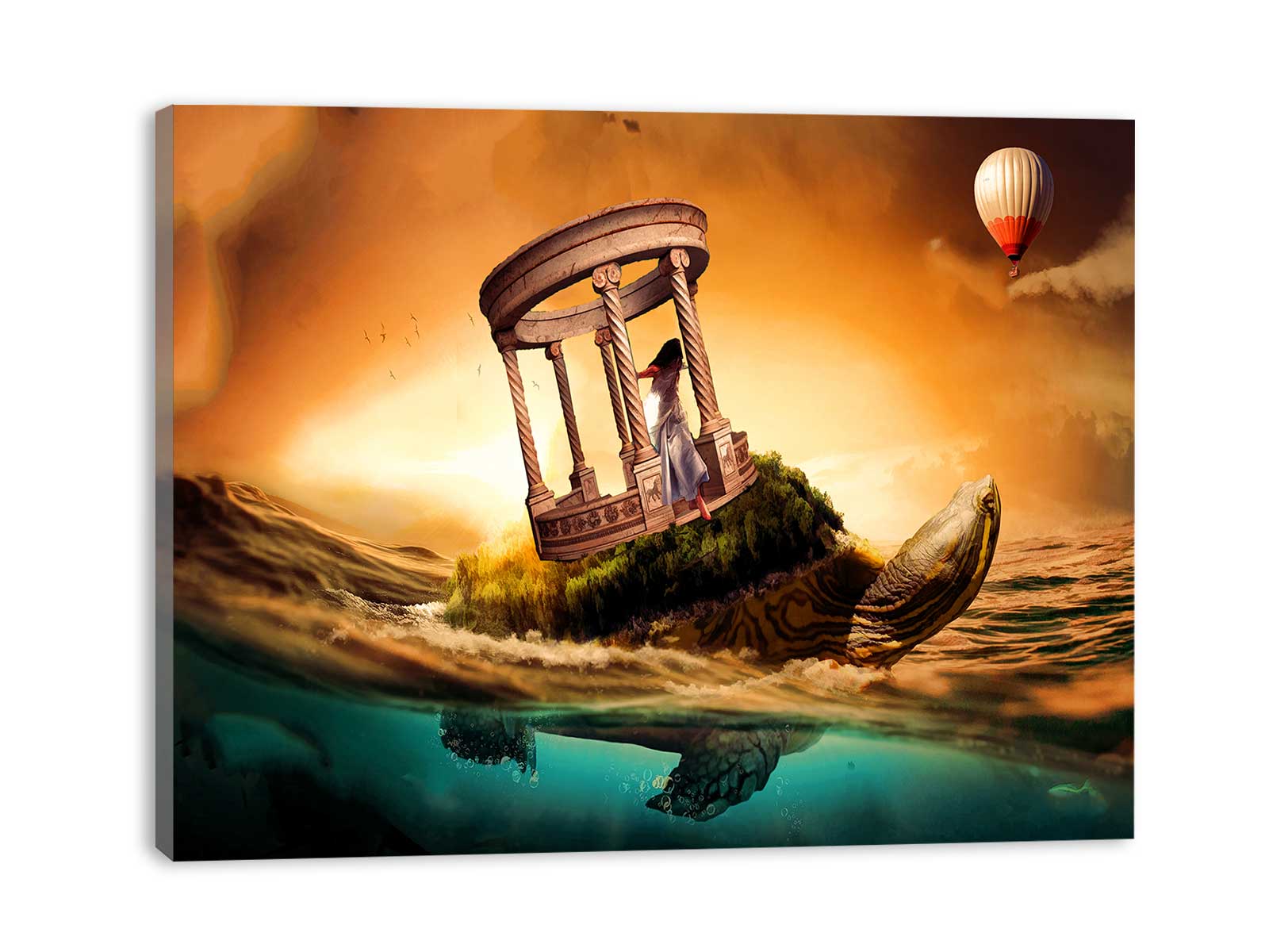 Turtle Fantasy Painting Artwork 