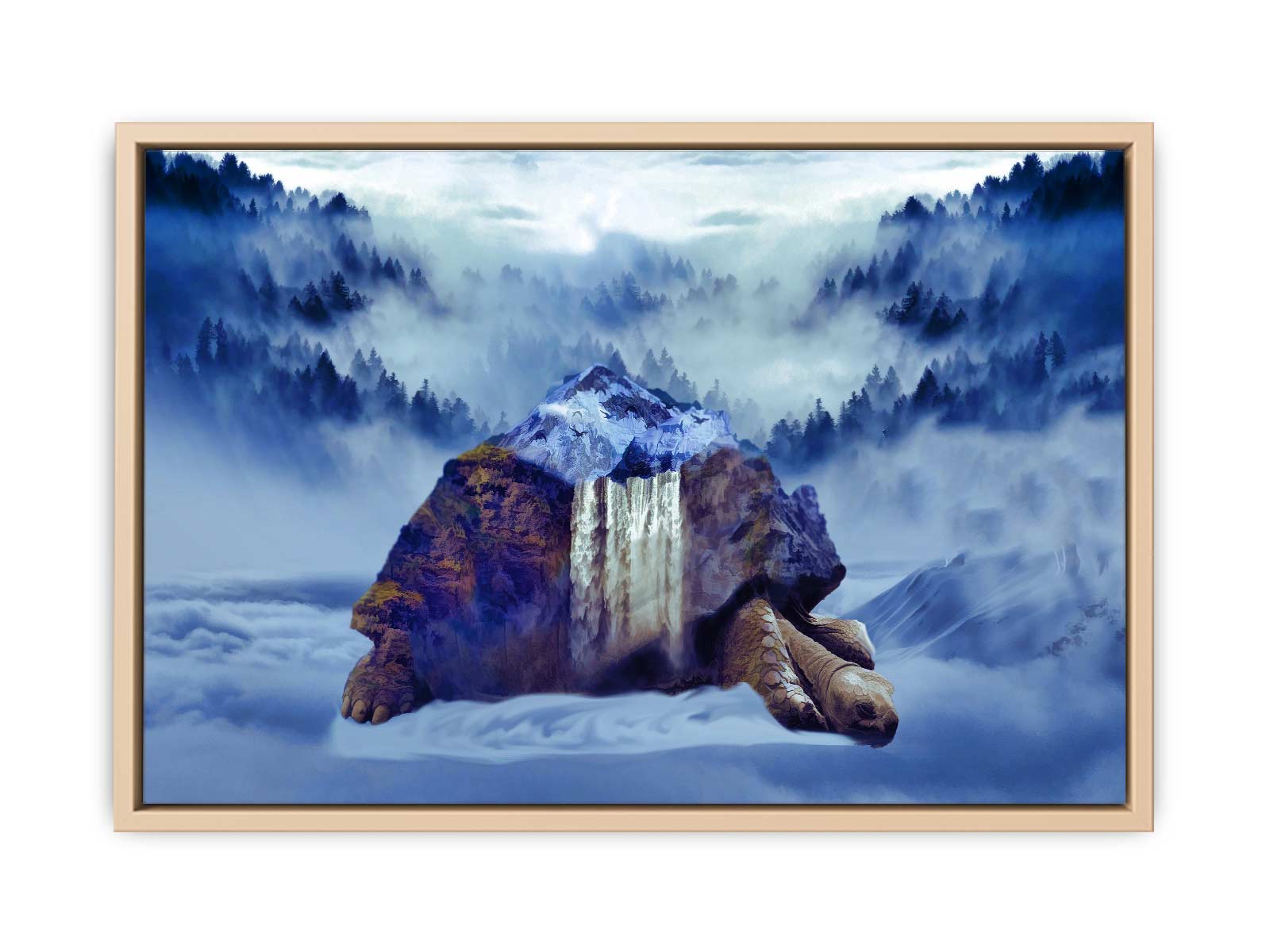 Turtle Oil Painting Artwork 