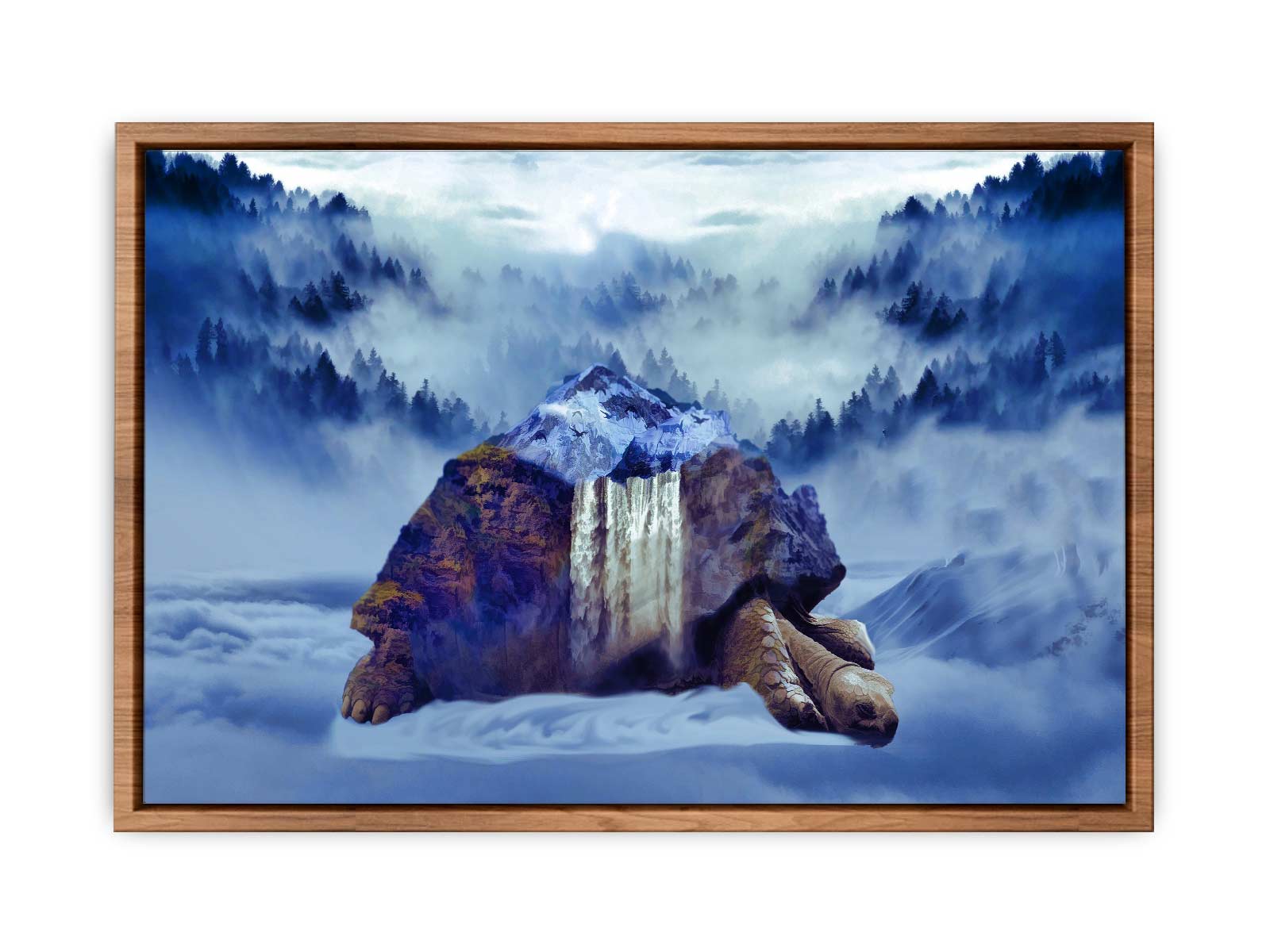 Turtle Oil Painting Artwork 