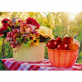 Fruit and  Flowers  in Garden Painting