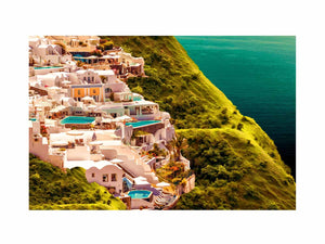 Santorini Oil Painting  