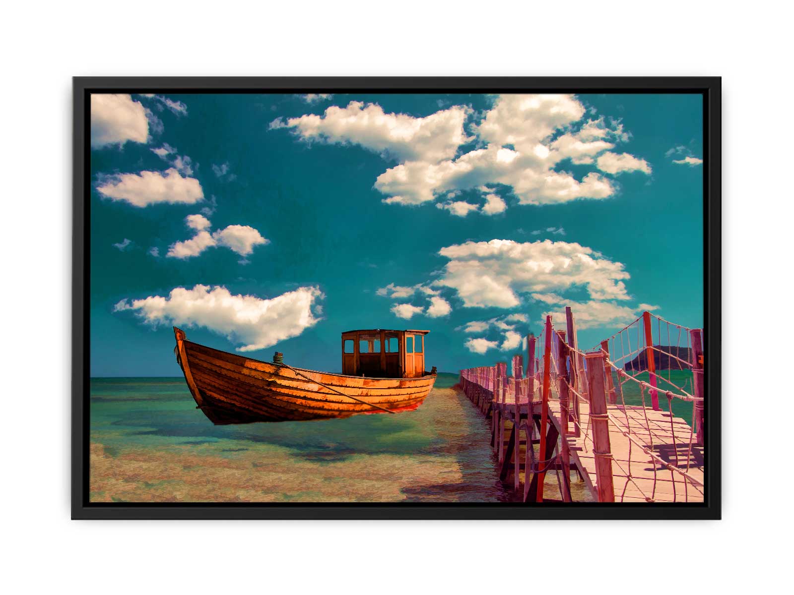 Boat Oil Painting 