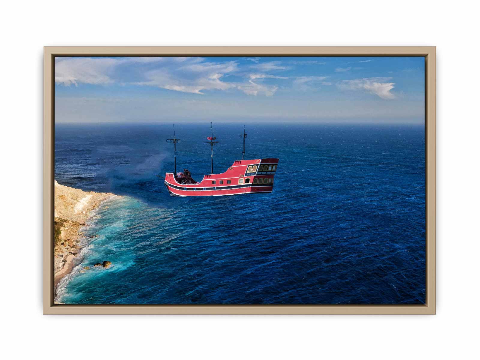 Fisherman Boat Painting 