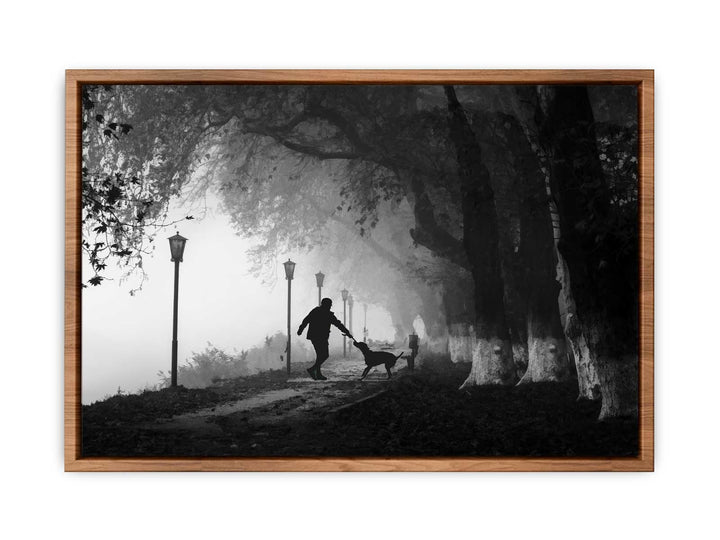 Wal with the Dog Painitng 