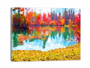 Fine Art Lake Painting 