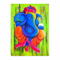 Ganesha Green Painting
