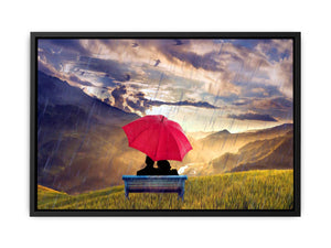 Red Umbrella Painting 