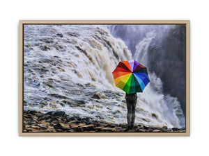 Waterfall Umbrella Painting 