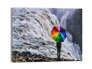 Waterfall Umbrella Painting 