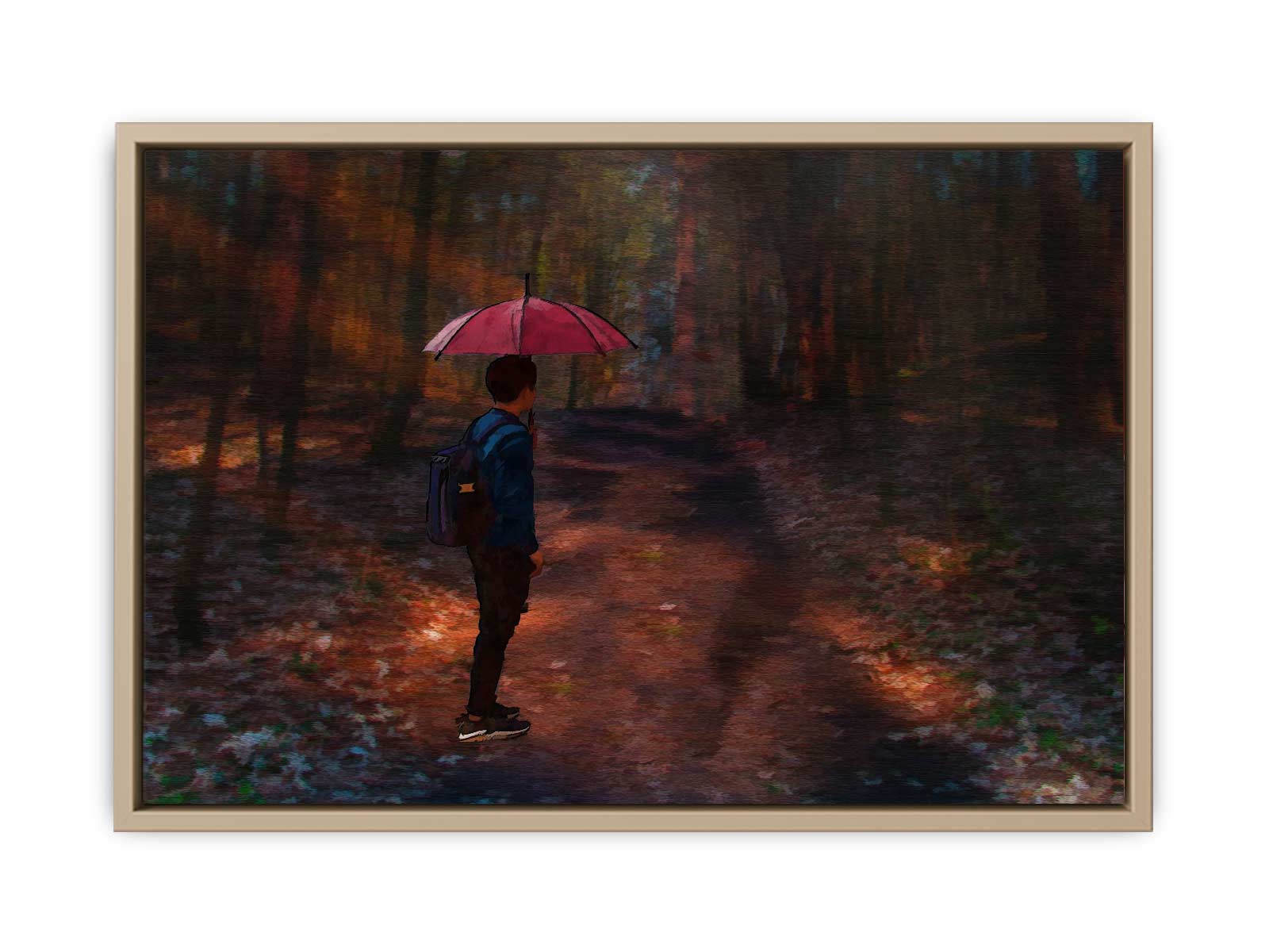 Umbrella Forest Painting 