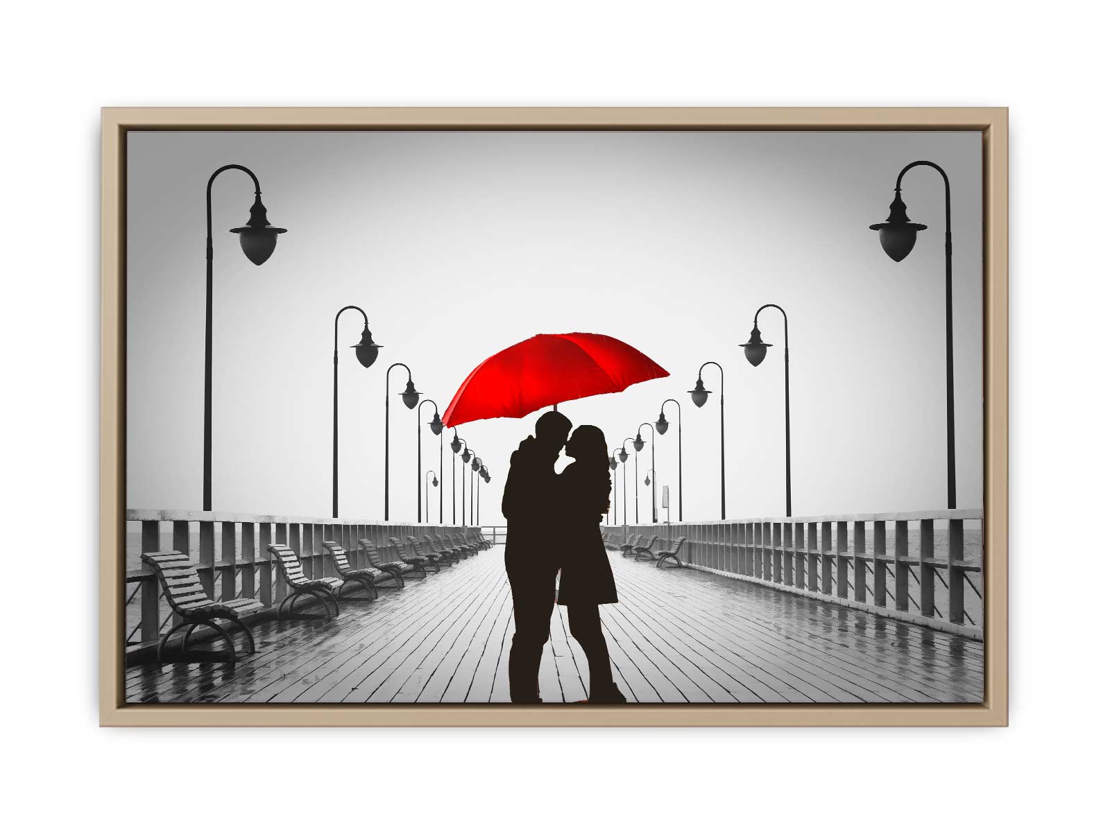 Love in The Air Bridge Painting 