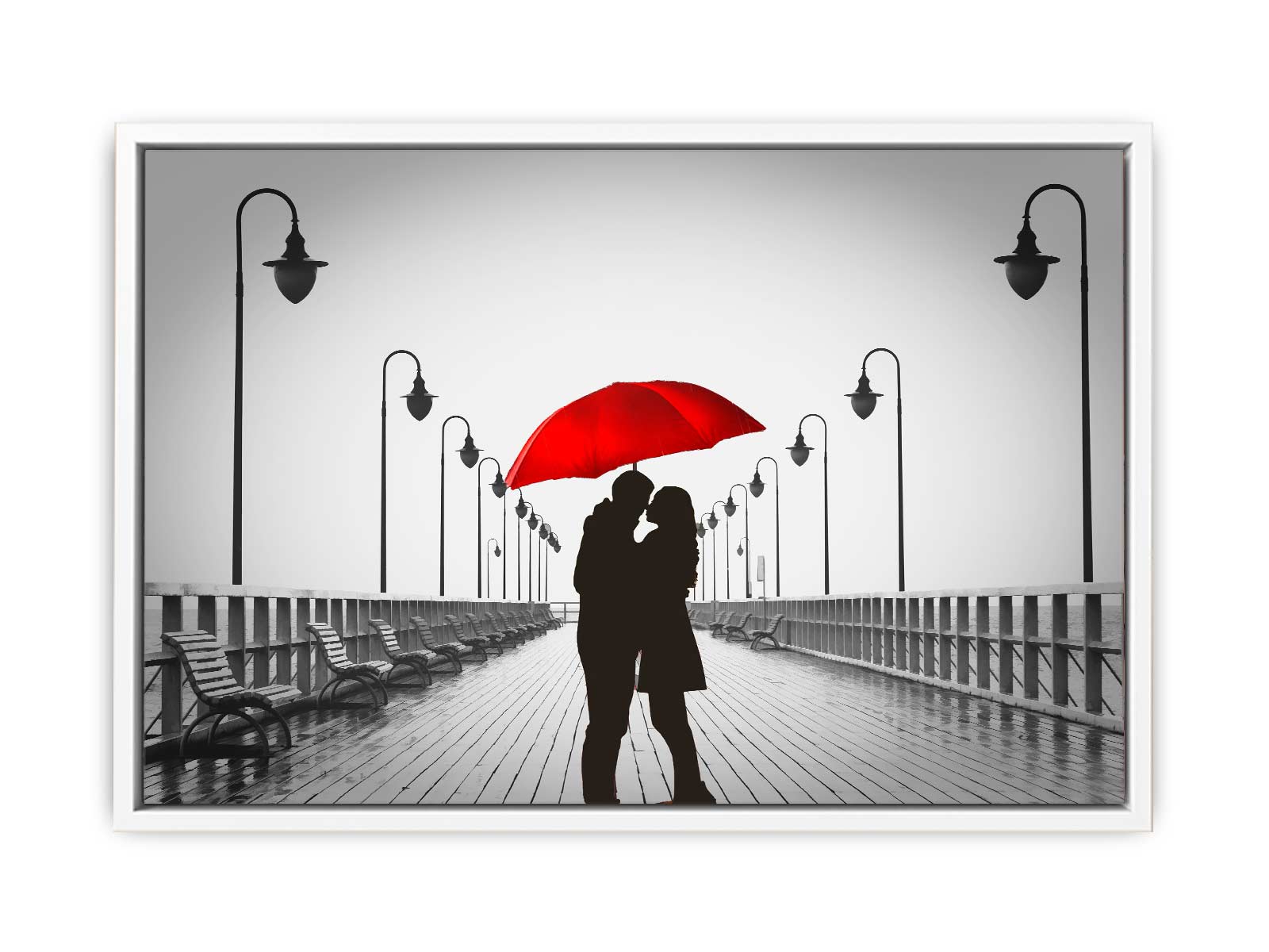 Love in The Air Bridge Painting 