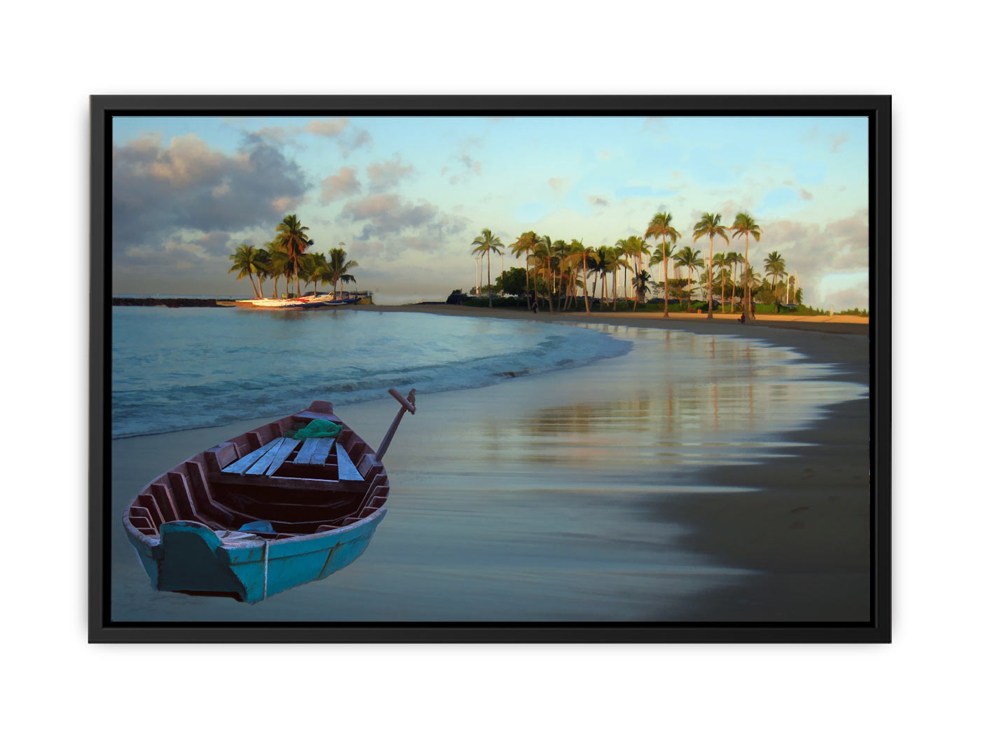 Beach  Trees  Painting 