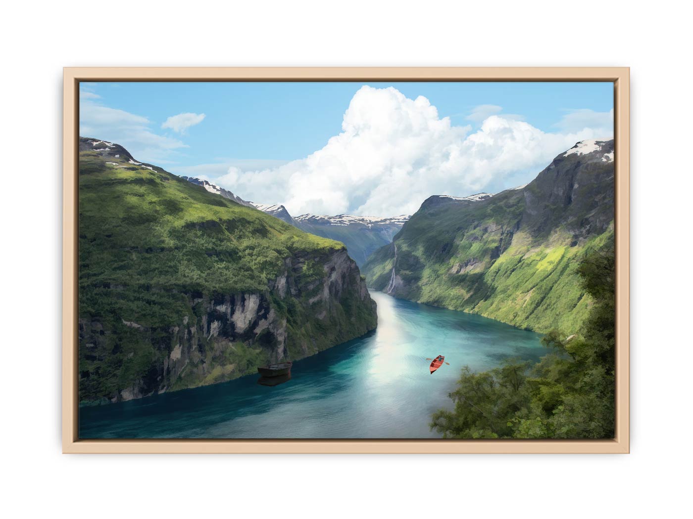 Mountain  River Painting 