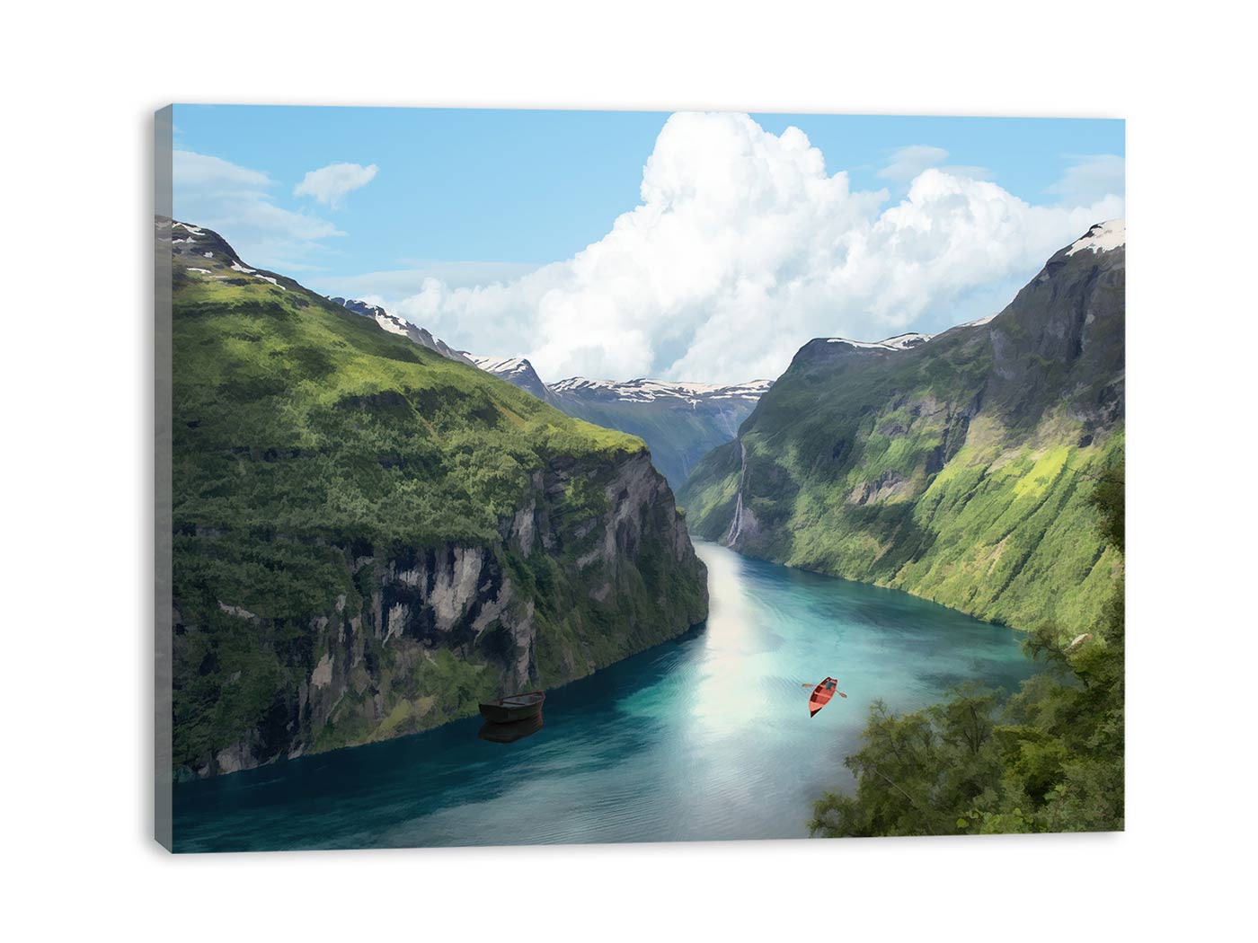 Mountain  River Painting 