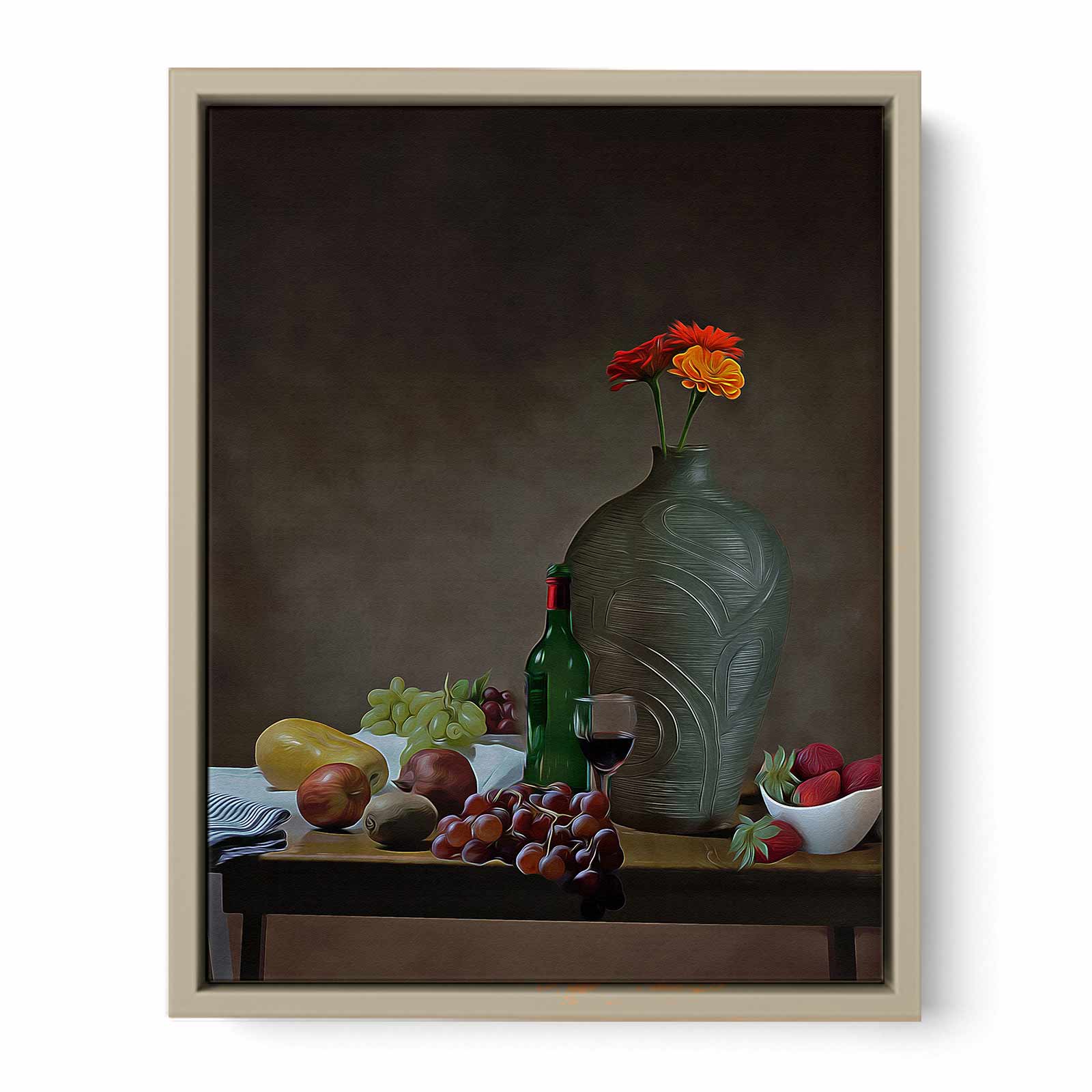 Wine Glass Still Life Painting 2 
