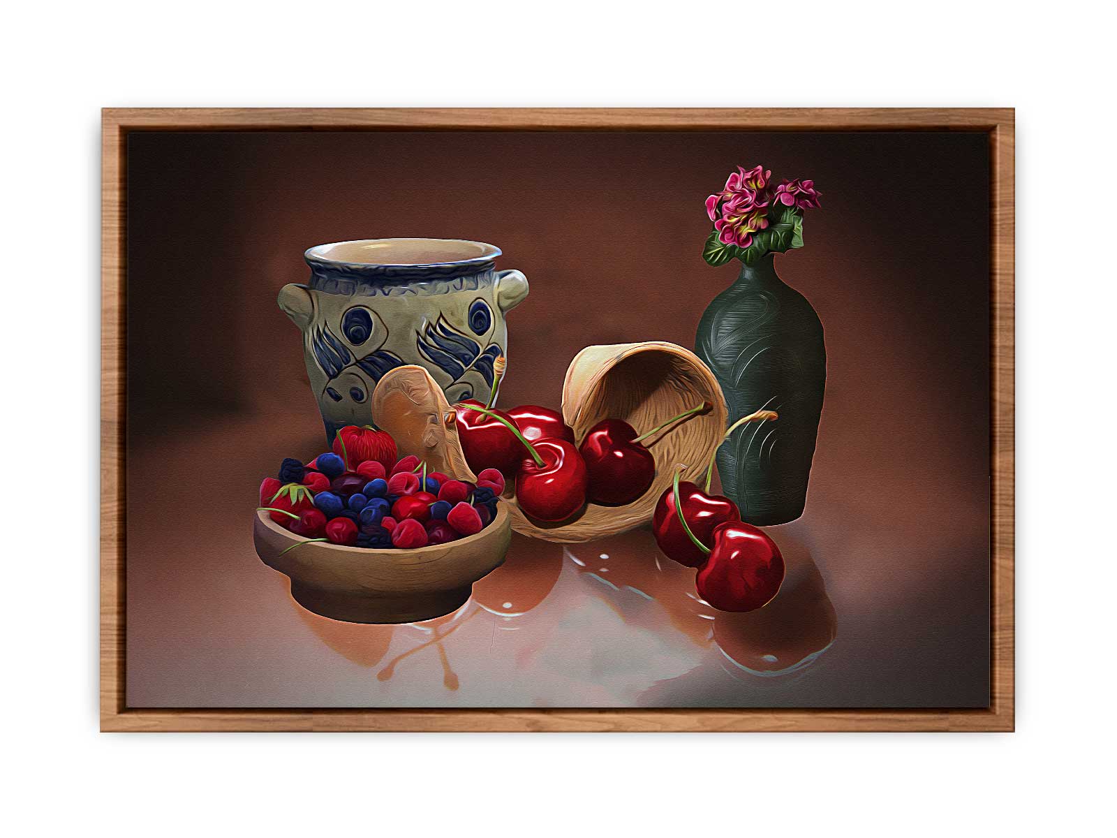 Cherry Still Life Painting 