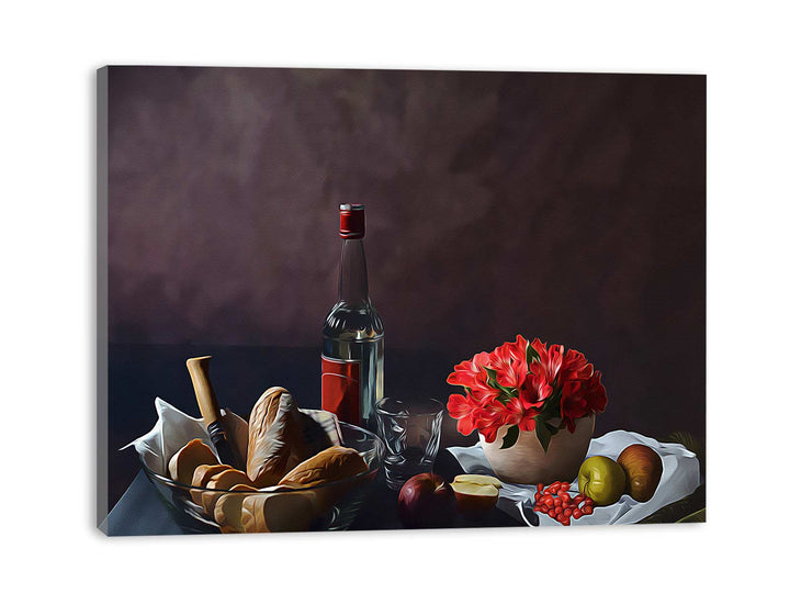 White Wine Painting 