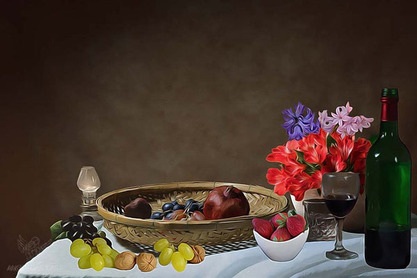 Still Life Wine Painting 2