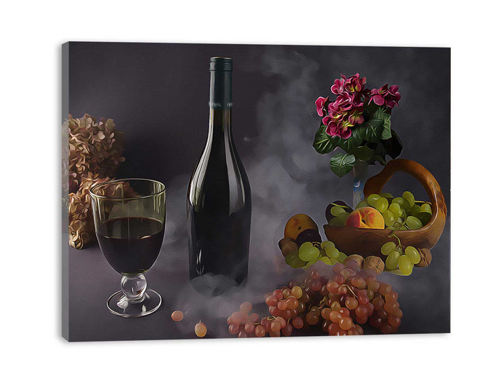 Still Life Wine Painting 
