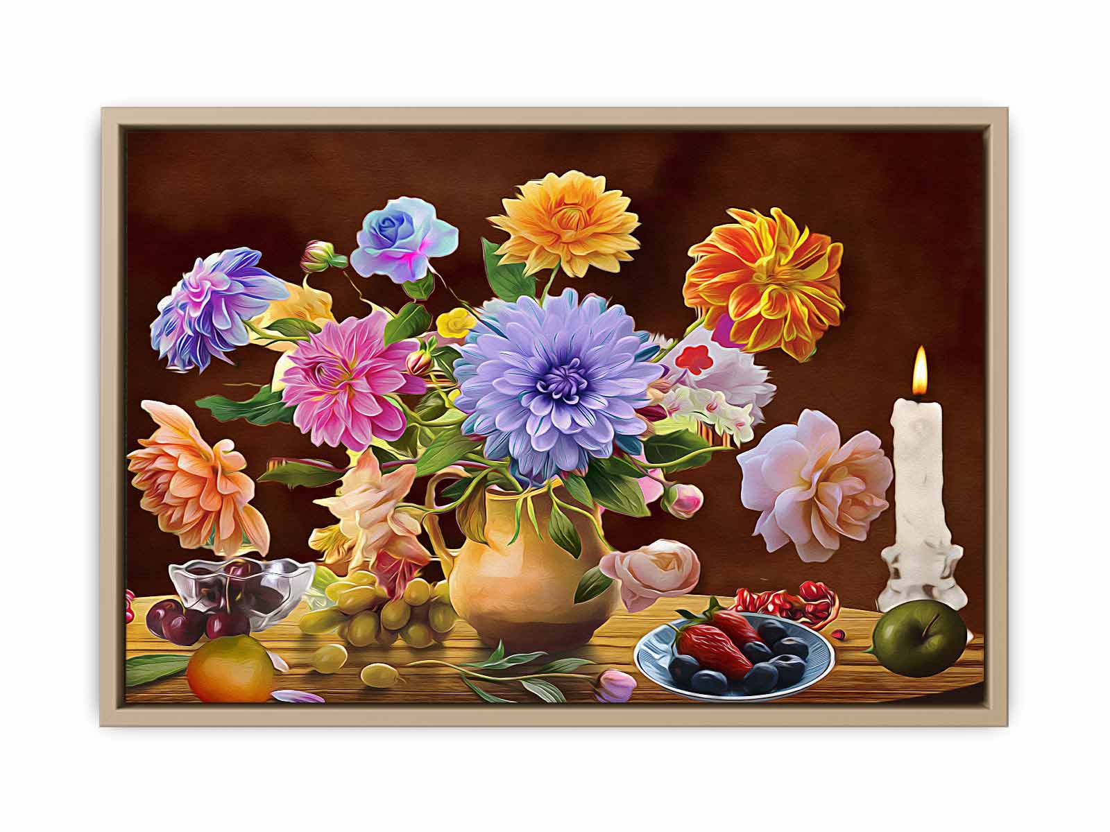 Vintage Flowers Painting 