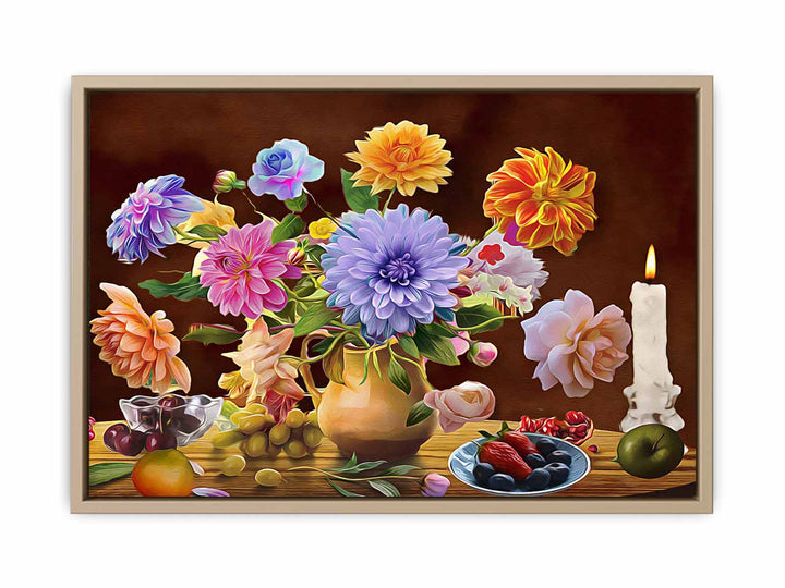 Vintage Flowers Painting 