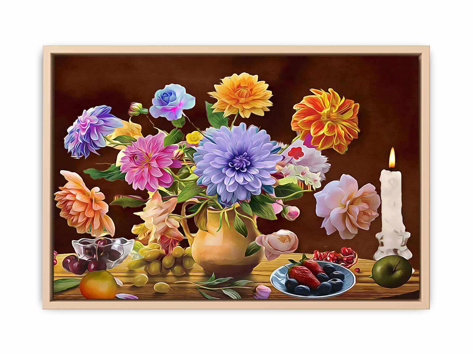 Vintage Flowers Painting 