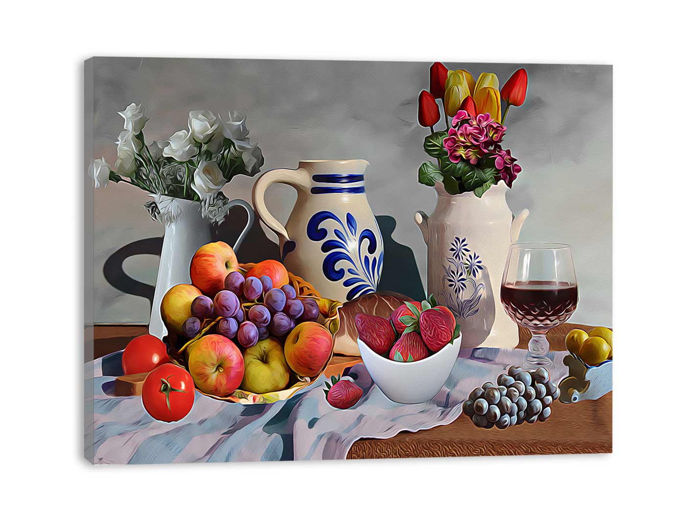 Still Life Grapes Painting 