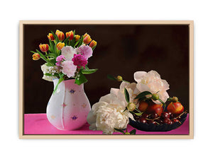 Flower Vase Still Life Painting 