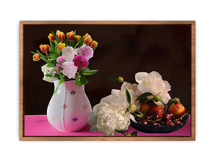 Flower Vase Still Life Painting 