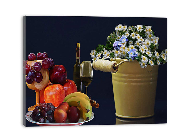 Wine Still Life Painting 