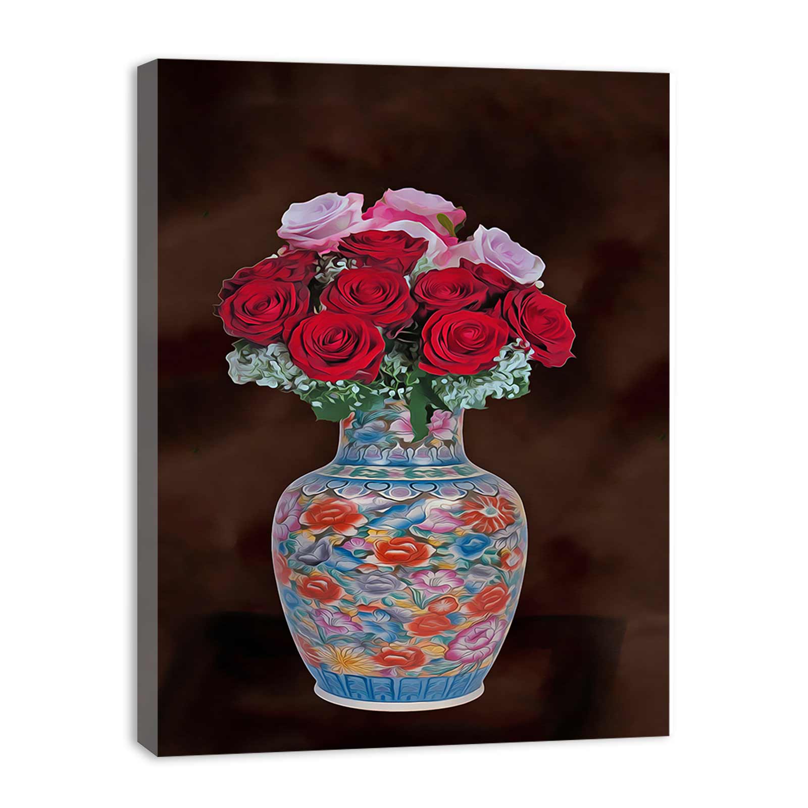 Pink & Red Rose Painting