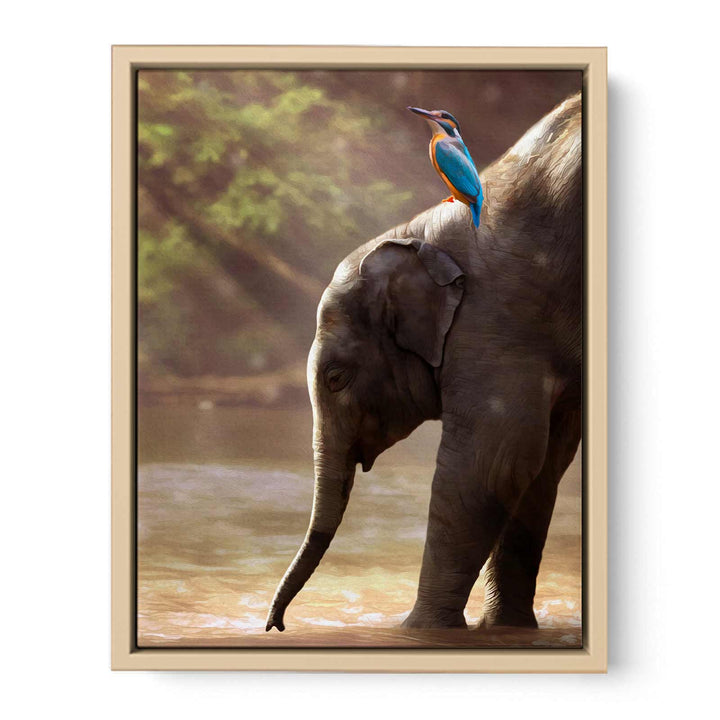 Bird And Elephant Painting 