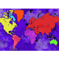 Colorfull World Map Painting