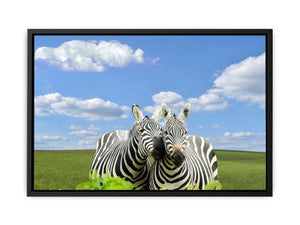 Black White Zebra Painting 