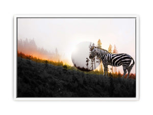 Zebra Moon Painting 