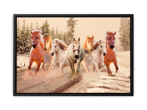 Lucky Seven Horses Painting 